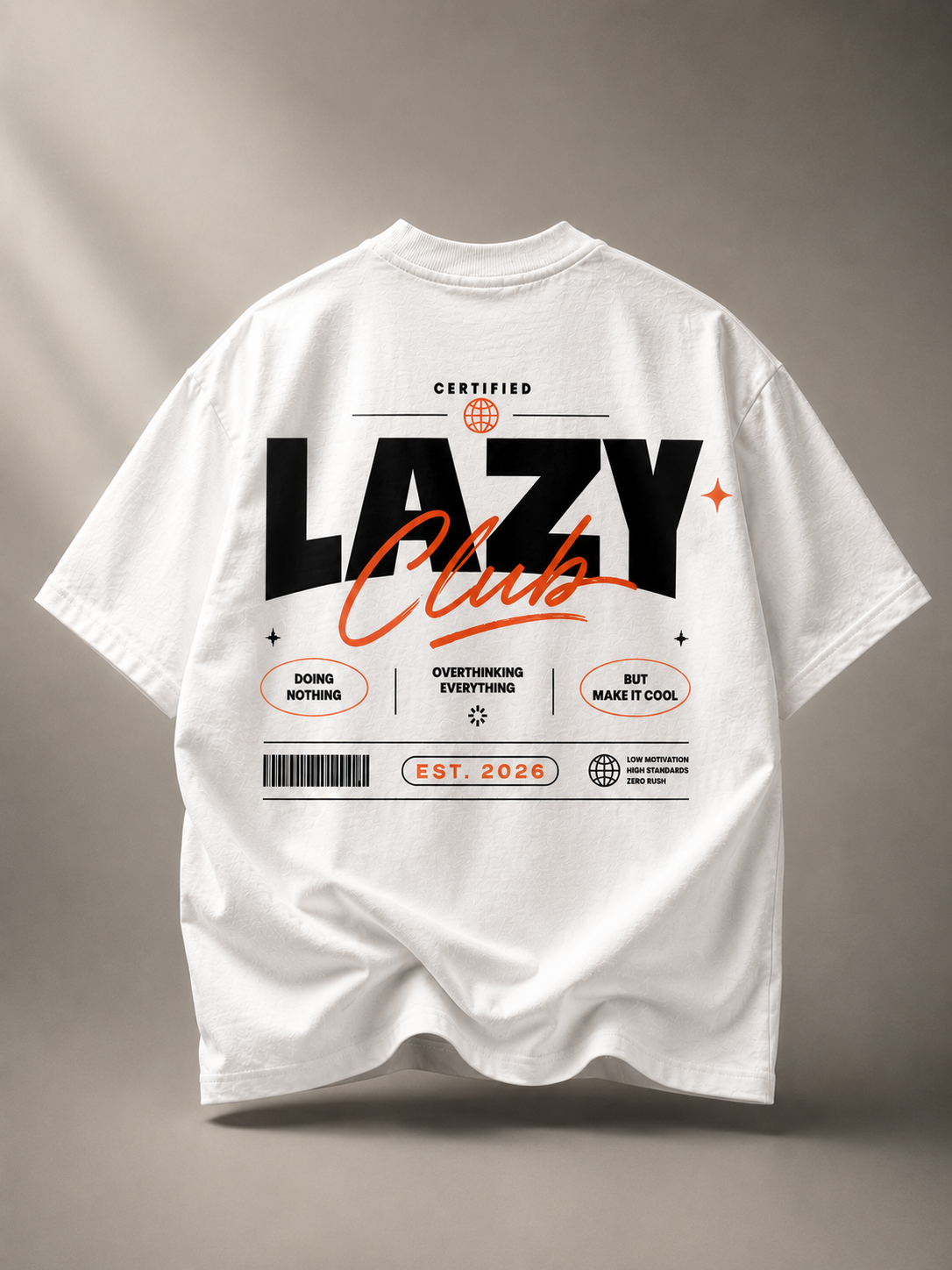 Lazy Club Oversized T-Shirt